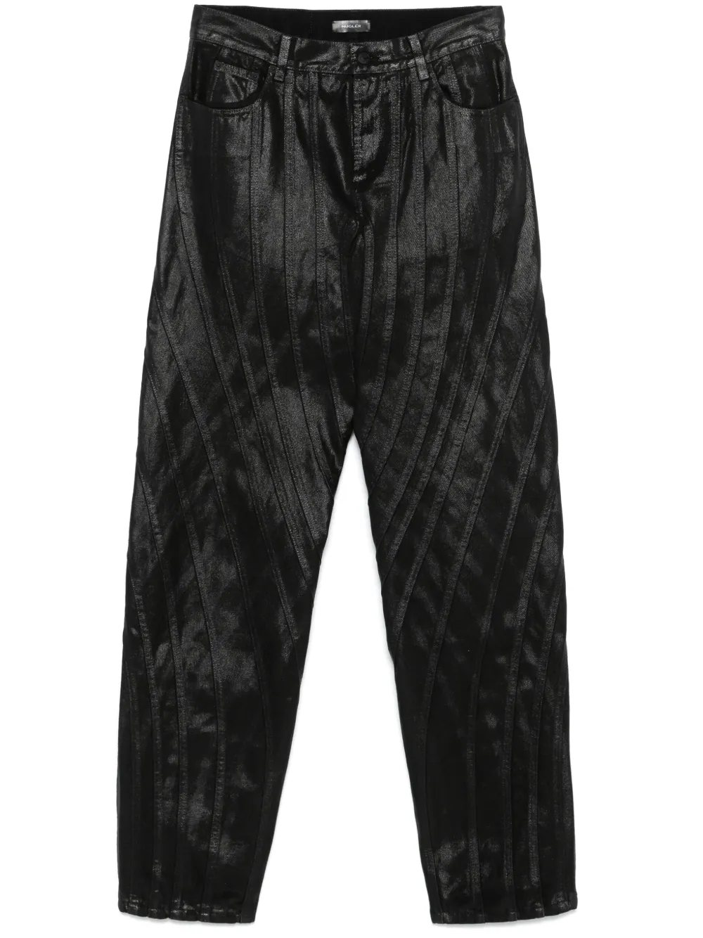 Mugler waxed jeans | Black | Image 1