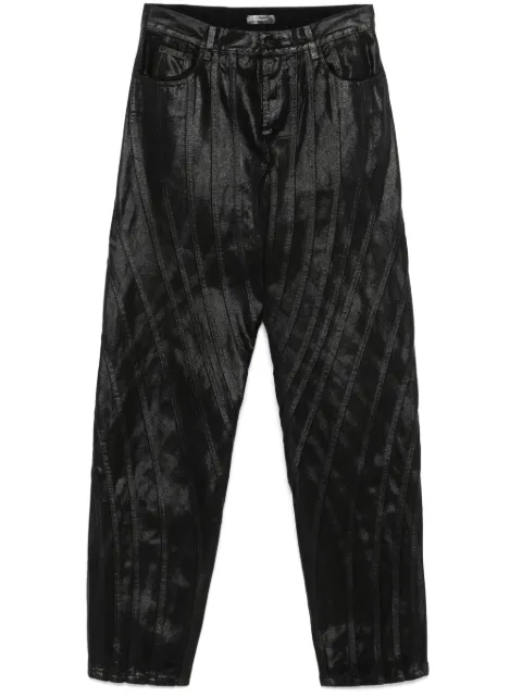 Mugler waxed jeans