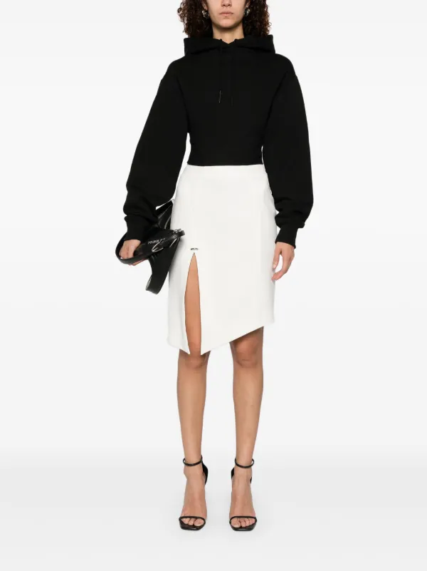 Mugler Pierced Midi Skirt | Neutrals | FARFETCH