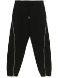 Mugler fleece zip track pants - Black