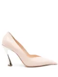 Mugler 105mm lizard-effect pumps - Pink