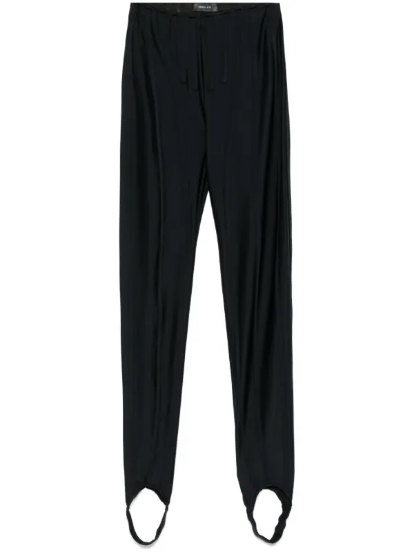 パンツ MUGLER Shiny pants Black black pierced pants | MUGLER Official Website – Mugler