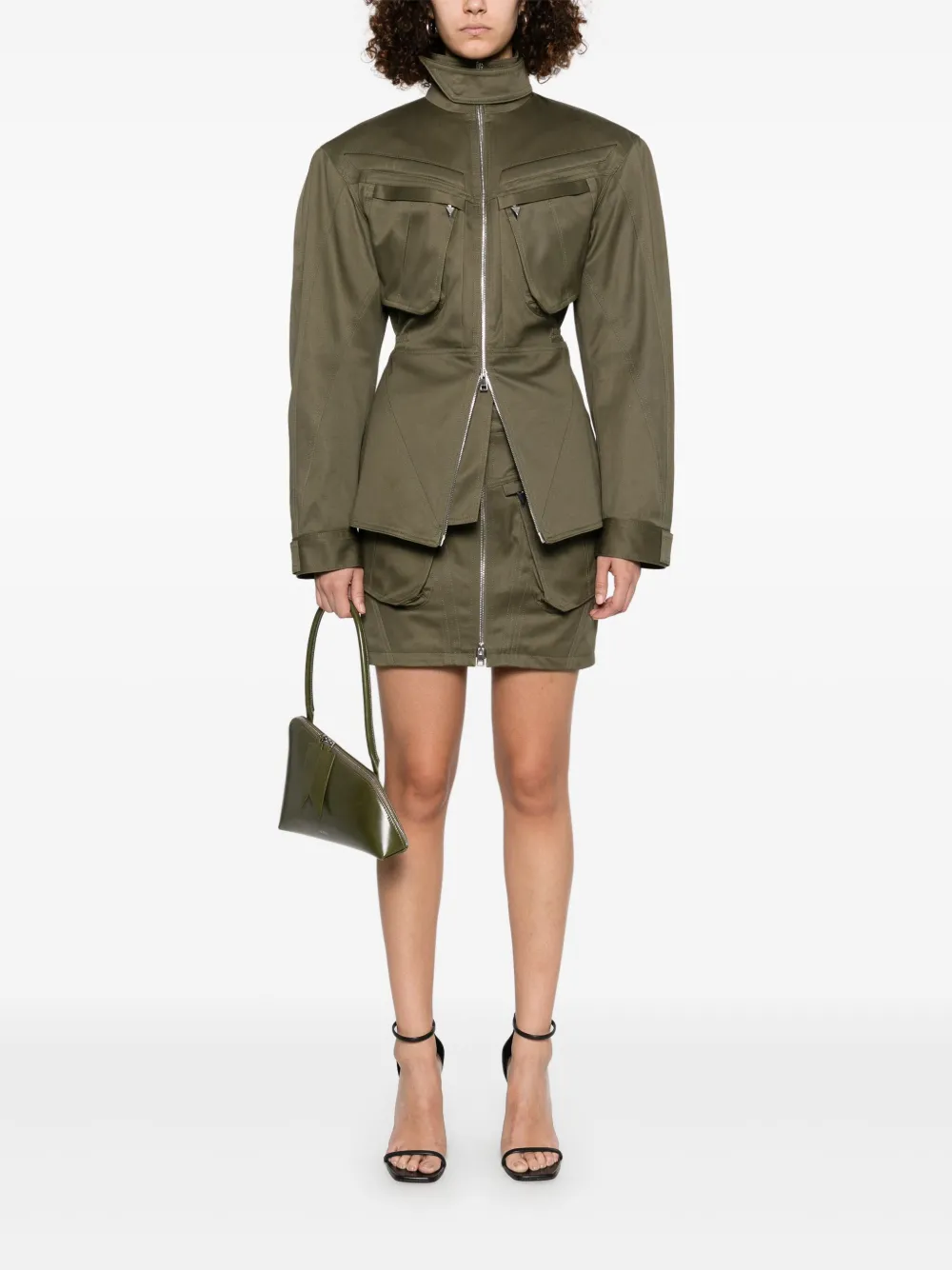 Mugler cargo jacket - Groen