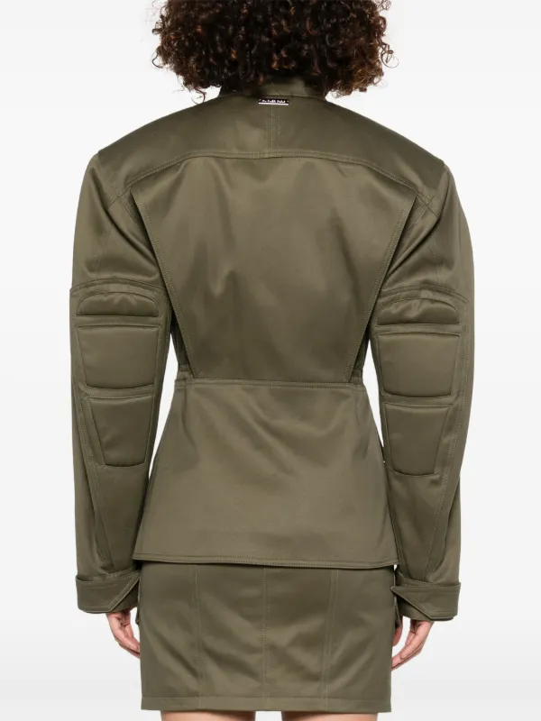 【関税込み】Mugler カーキ カーゴジャケット Mugler カーゴジャケット | グリーン | FARFETCH JP