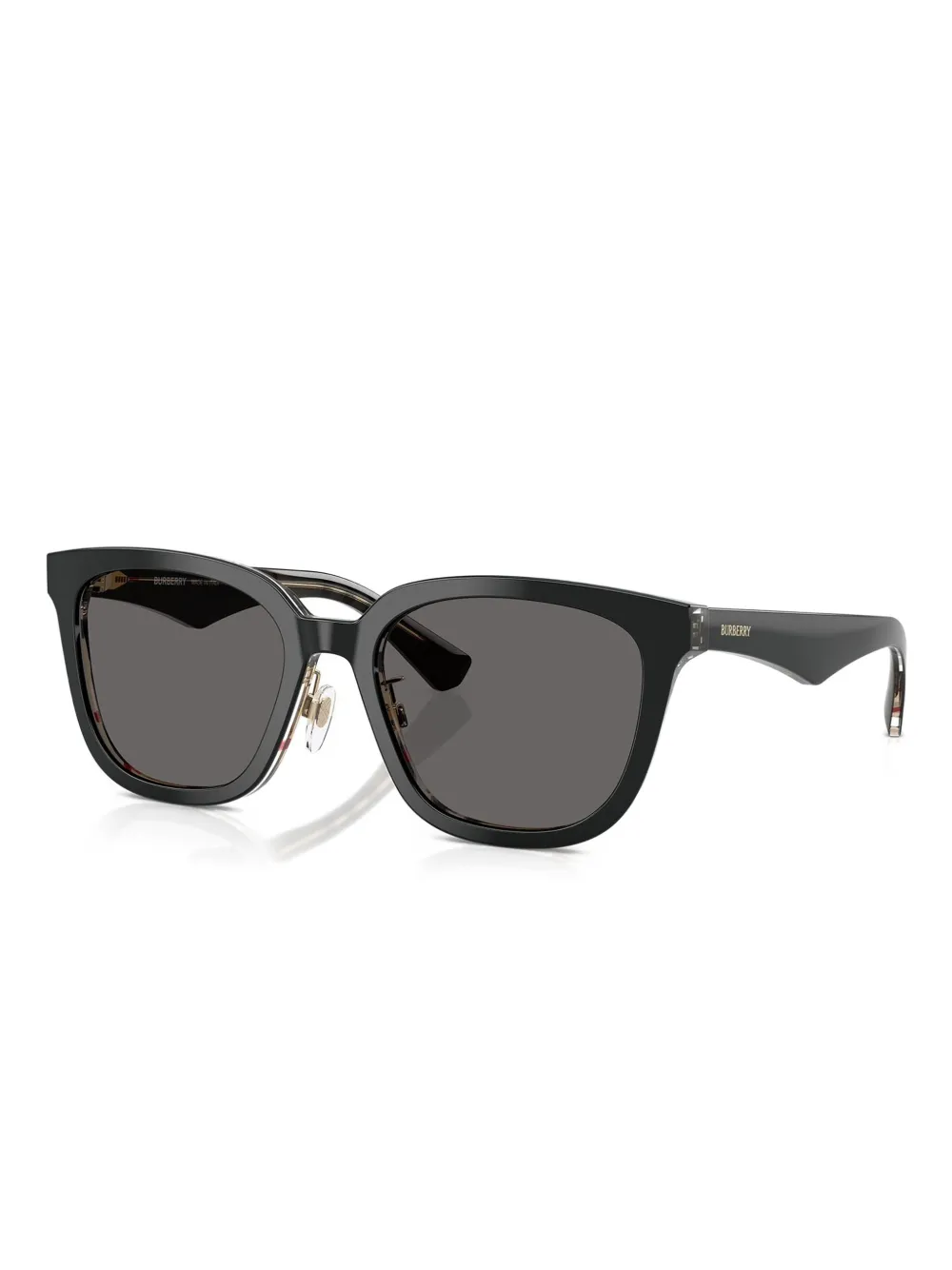 Burberry Eyewear Zonnebril met vierkant montuur Zwart