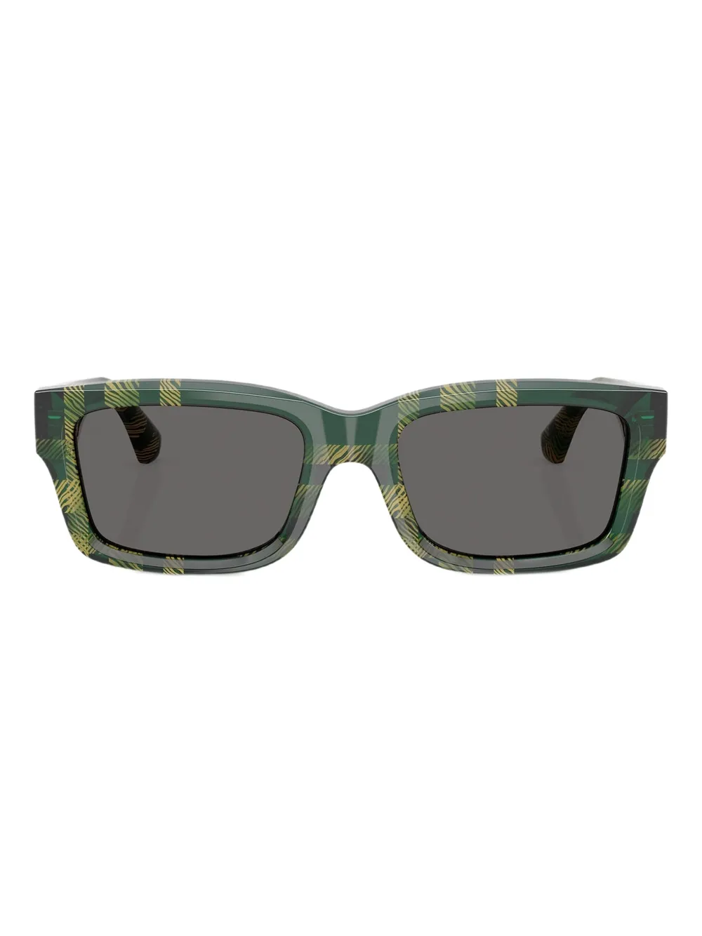 Burberry Eyewear Occhiali da sole BE 4443 squadrati a quadri - Verde