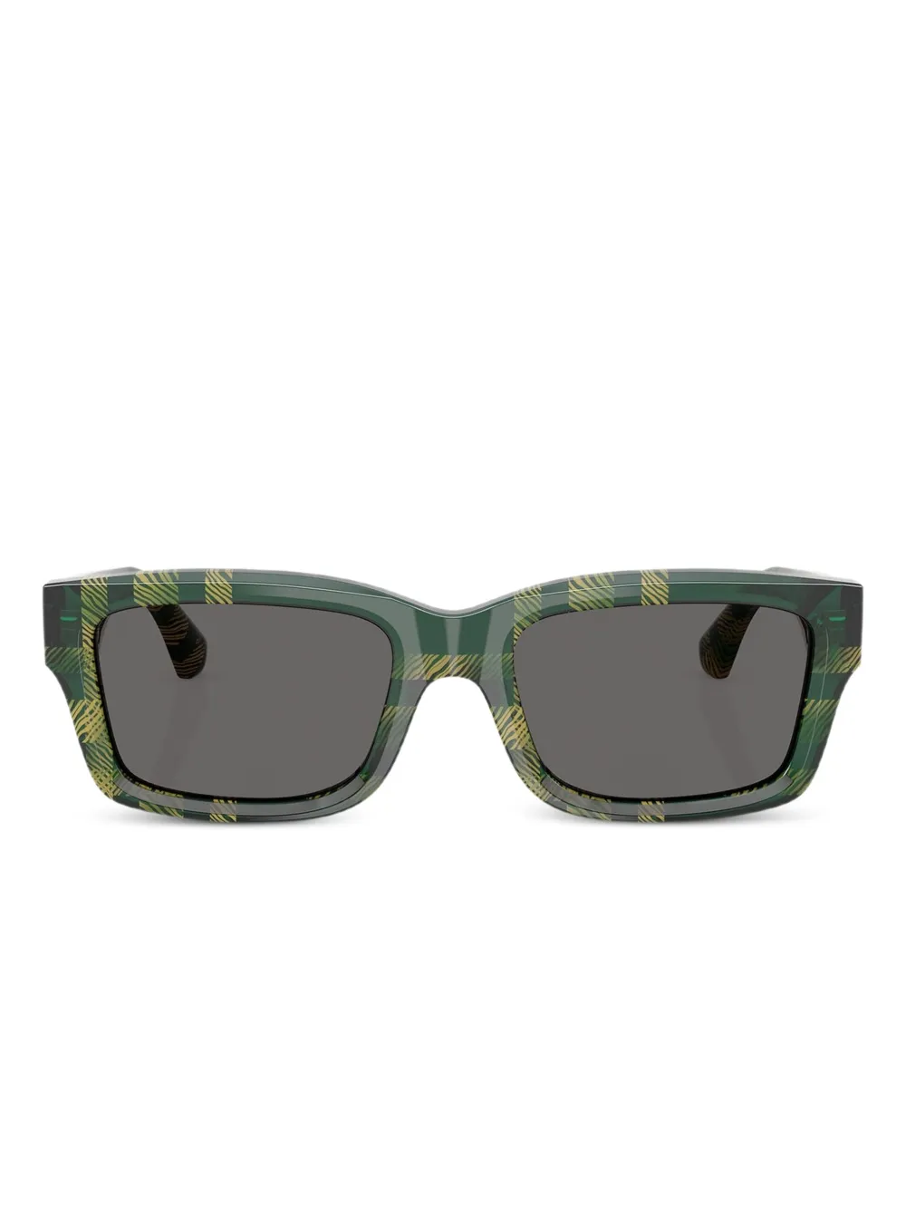 Burberry Eyewear Occhiali da sole BE 4443 squadrati a quadri - Verde