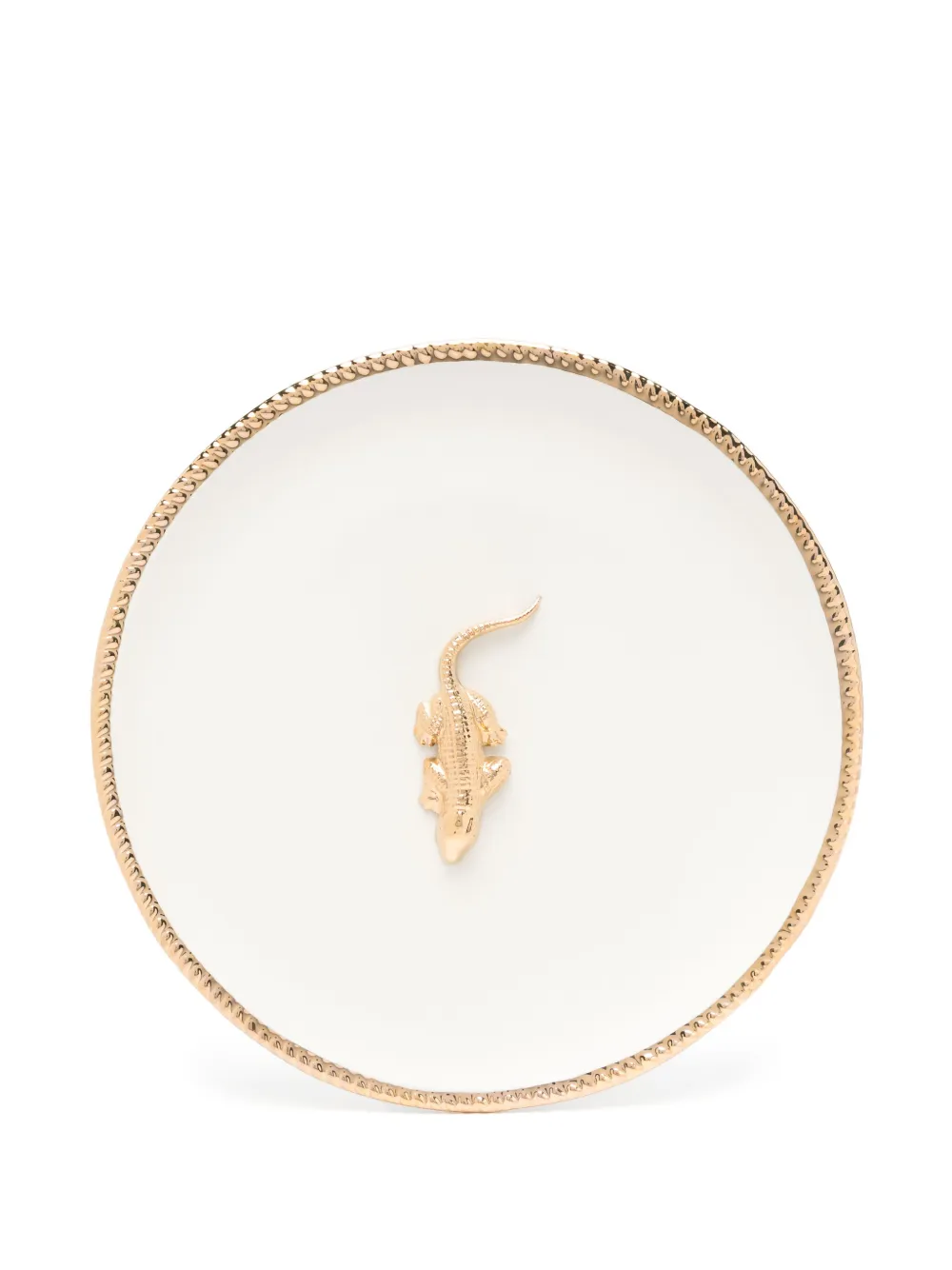 Les-Ottomans Golden Animals plate (30cm) | White | Image 1