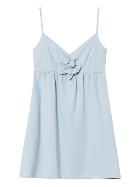 TWINSET vestido con aplique floral