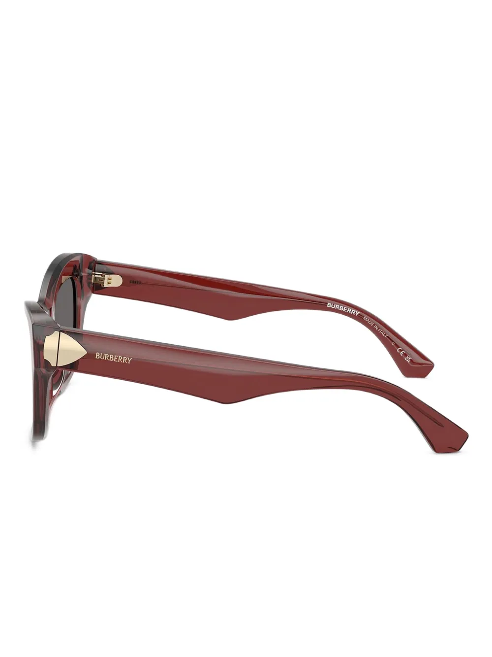 Burberry Eyewear BE 4442U zonnebril met cat-eye montuur Rood