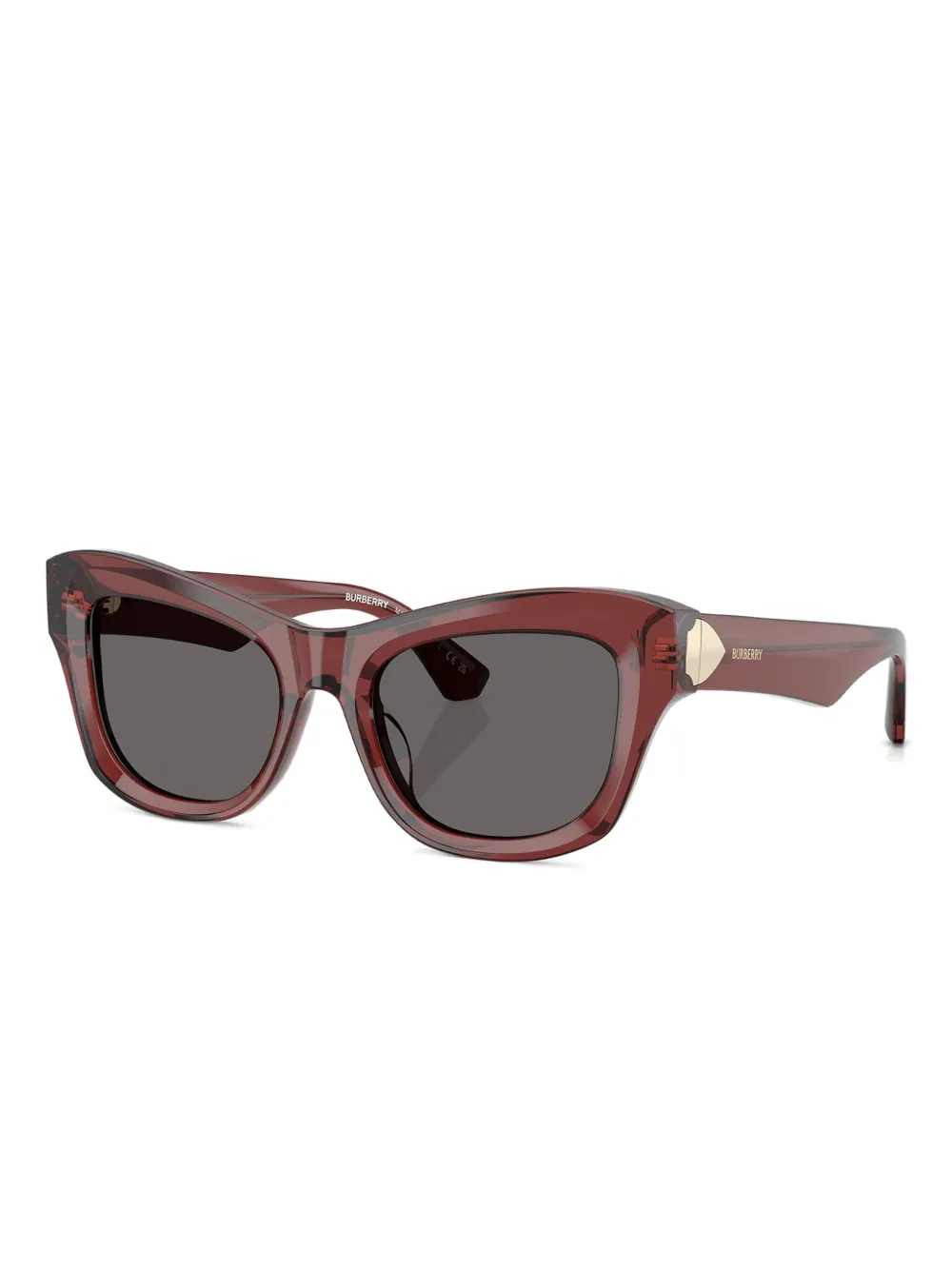 Burberry Eyewear BE 4442U zonnebril met cat-eye montuur Rood