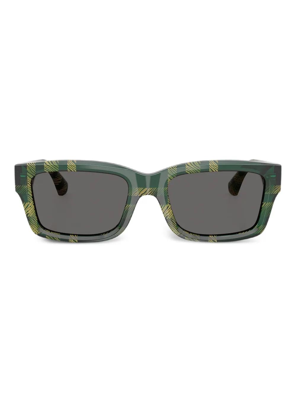 Burberry Eyewear Occhiali da sole squadrati a quadri - Verde