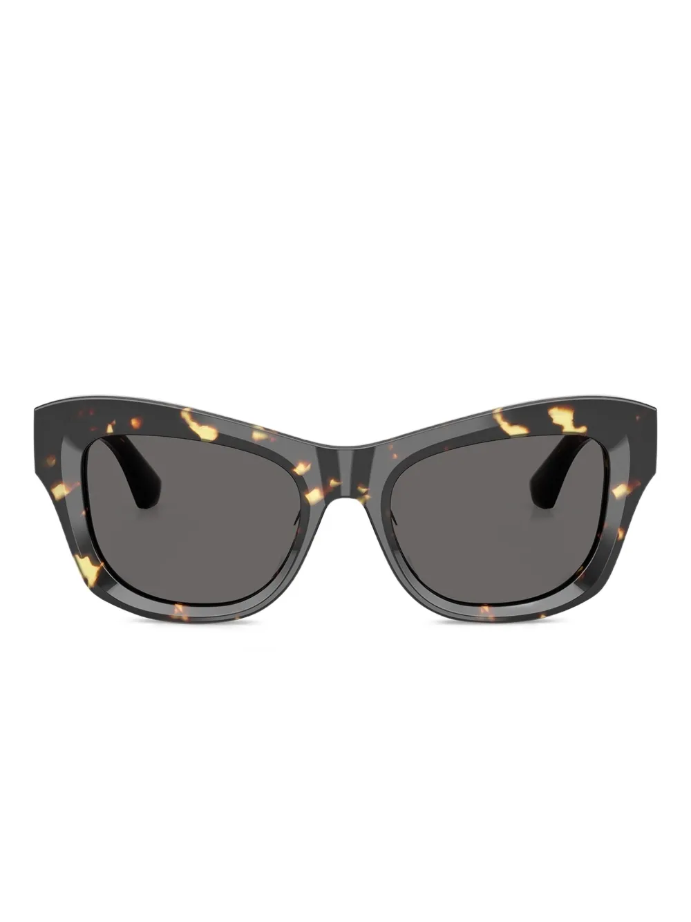 Burberry Eyewear Zonnebril met schildpadschild-design en geometrisch montuur Bruin