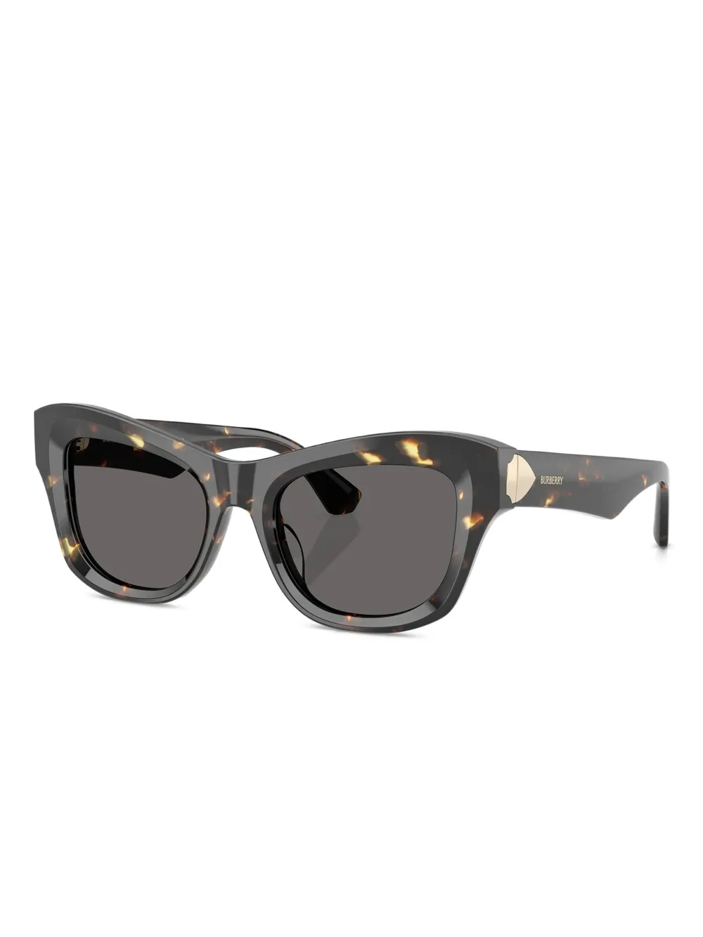 Burberry Eyewear Zonnebril met schildpadschild-design en geometrisch montuur Bruin