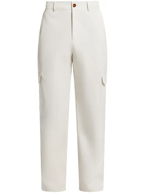 Pantalon cargo à broderies - CHÉ - Modalova