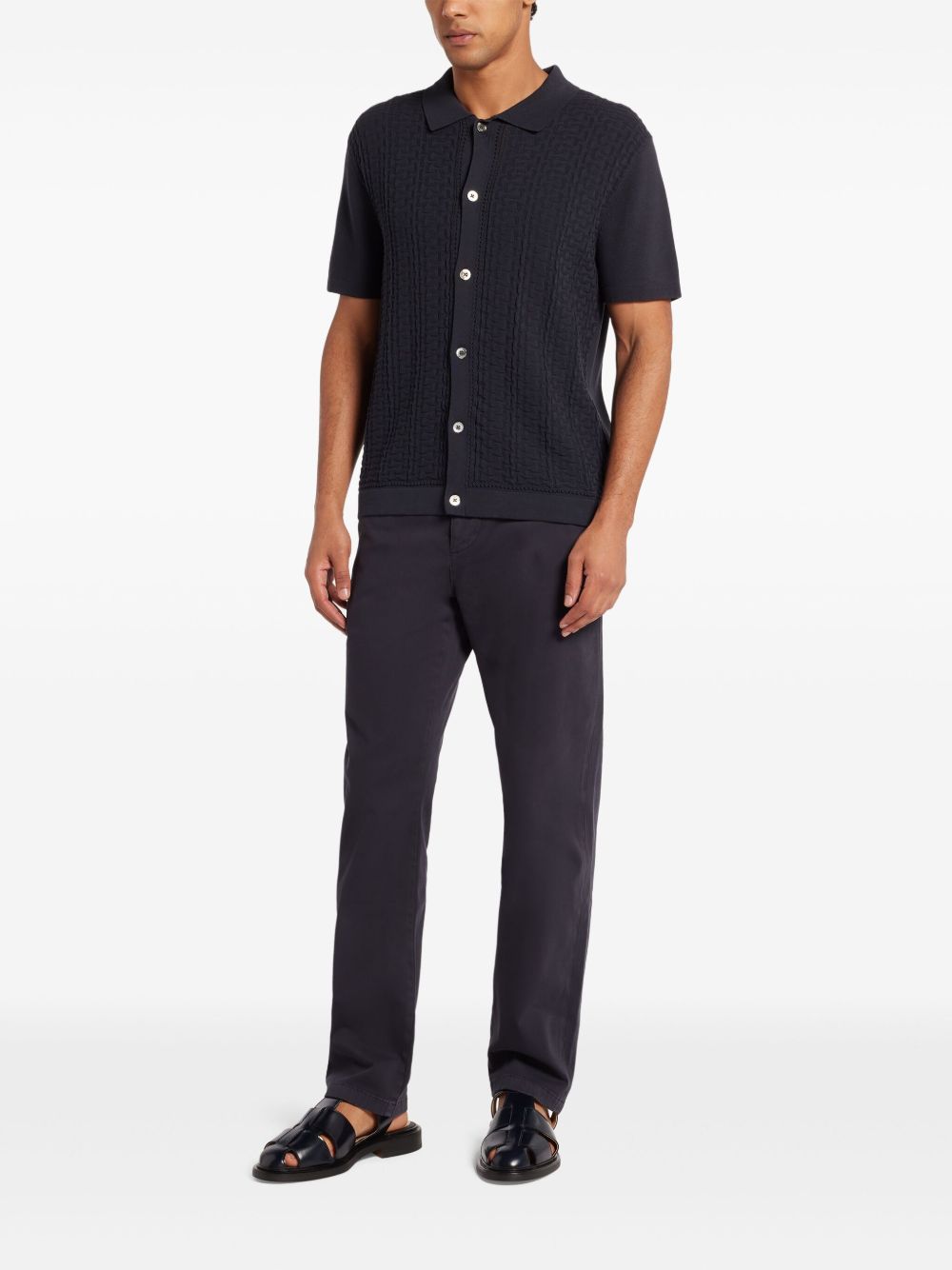 7 For All Mankind straight-leg chinos - Blauw