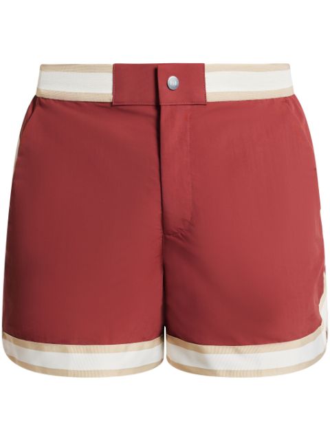 CHÉ shorts con ribete a rayas