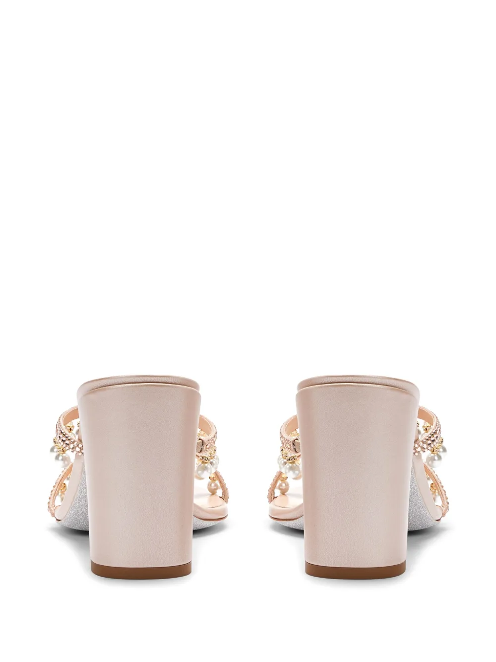 René Caovilla 90mm Chandelier mules Neutrals