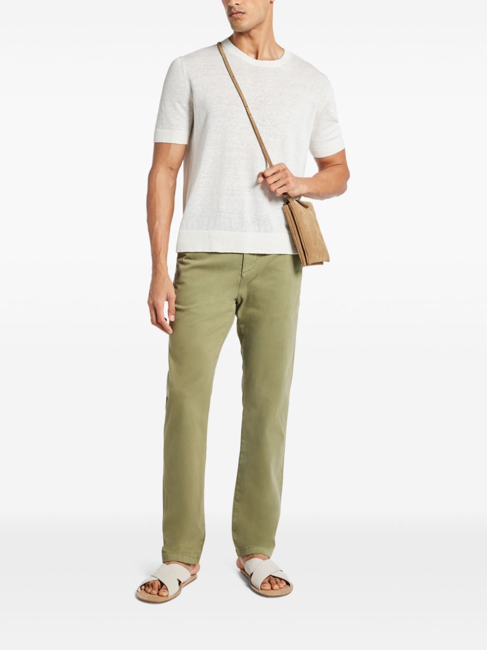 7 For All Mankind mid-rise chinos - Groen