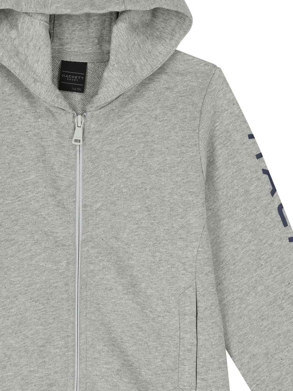 Hackett Kids Hoodie met logoprint Grijs