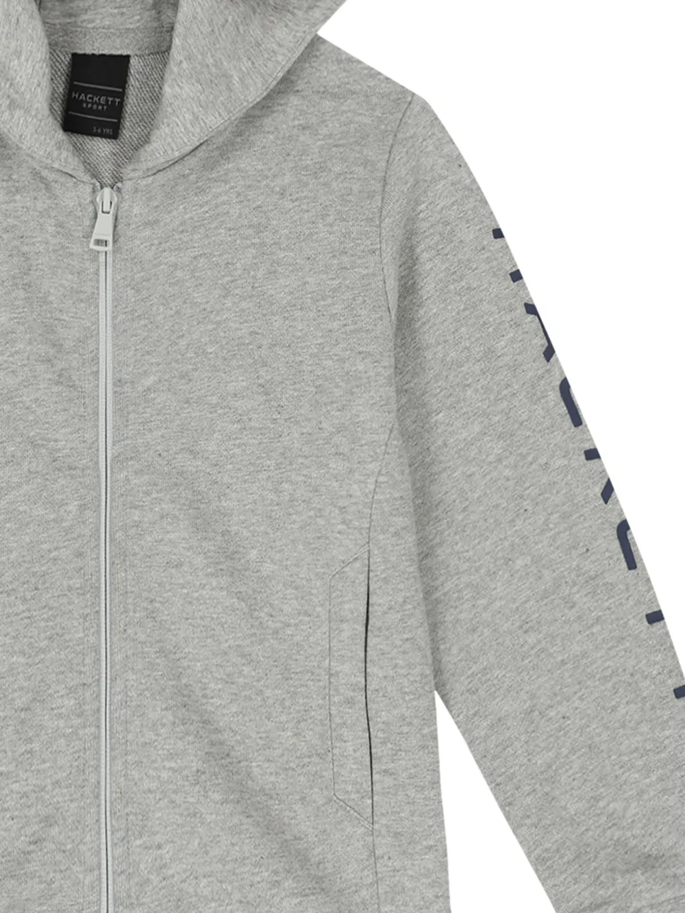 Hackett Kids Hoodie met logoprint Grijs