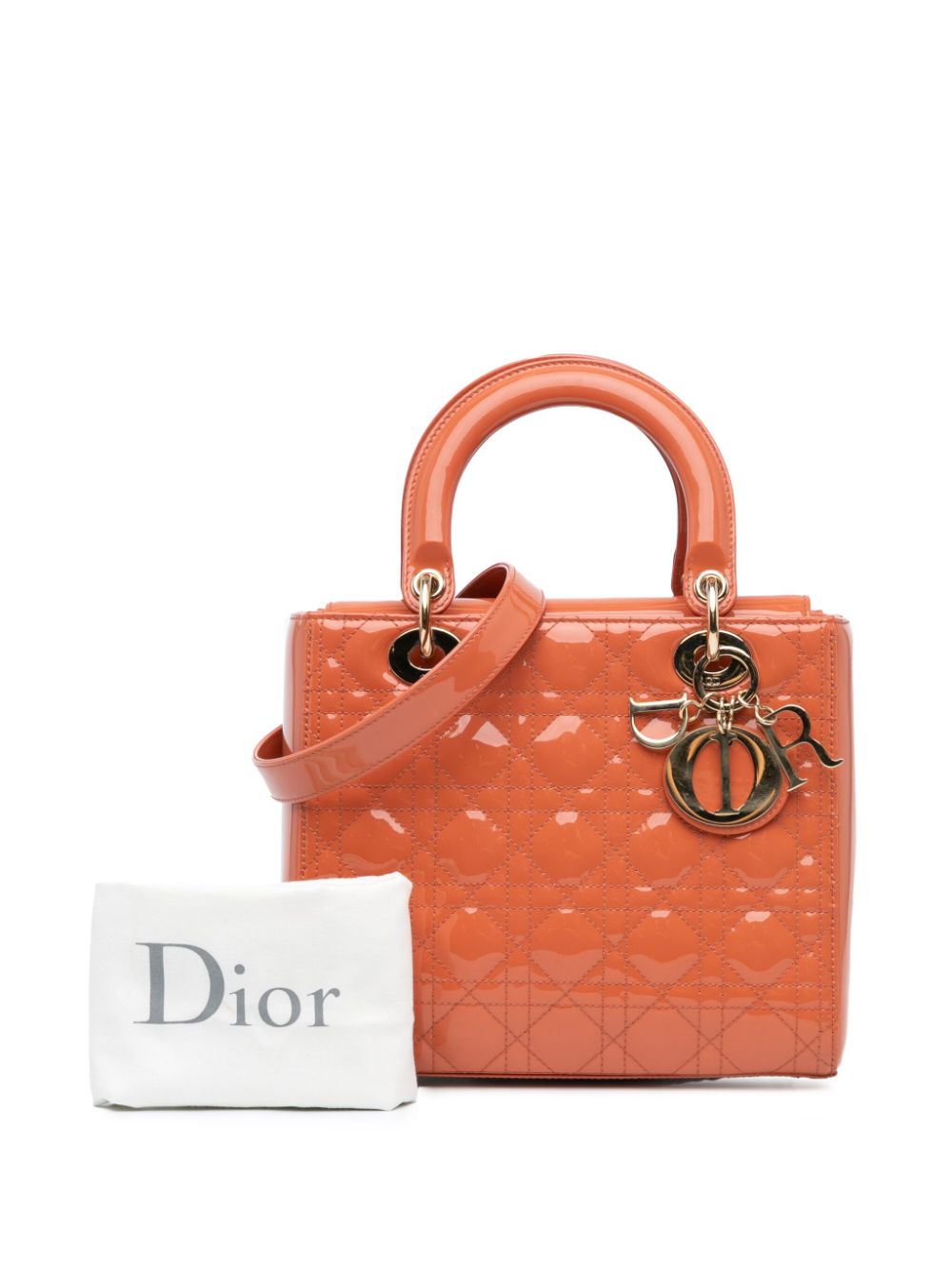 Christian Dior 2019 Medium Patent Cannage Lady Dior satchel Women