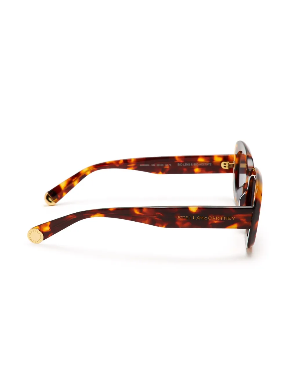 Stella McCartney Zonnebril met ovalen montuur Bruin