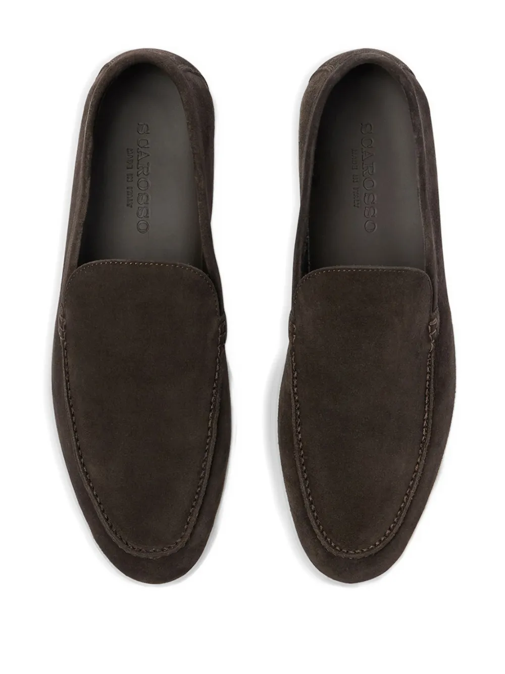 Scarosso Ludovico suede loafers Brown