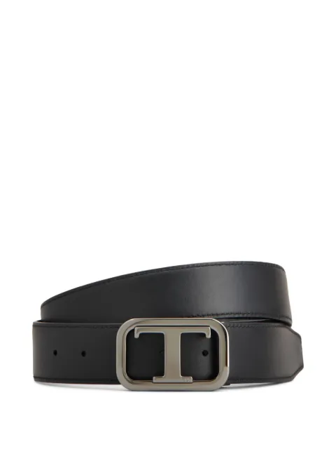 Tod's leather T-buckle belt