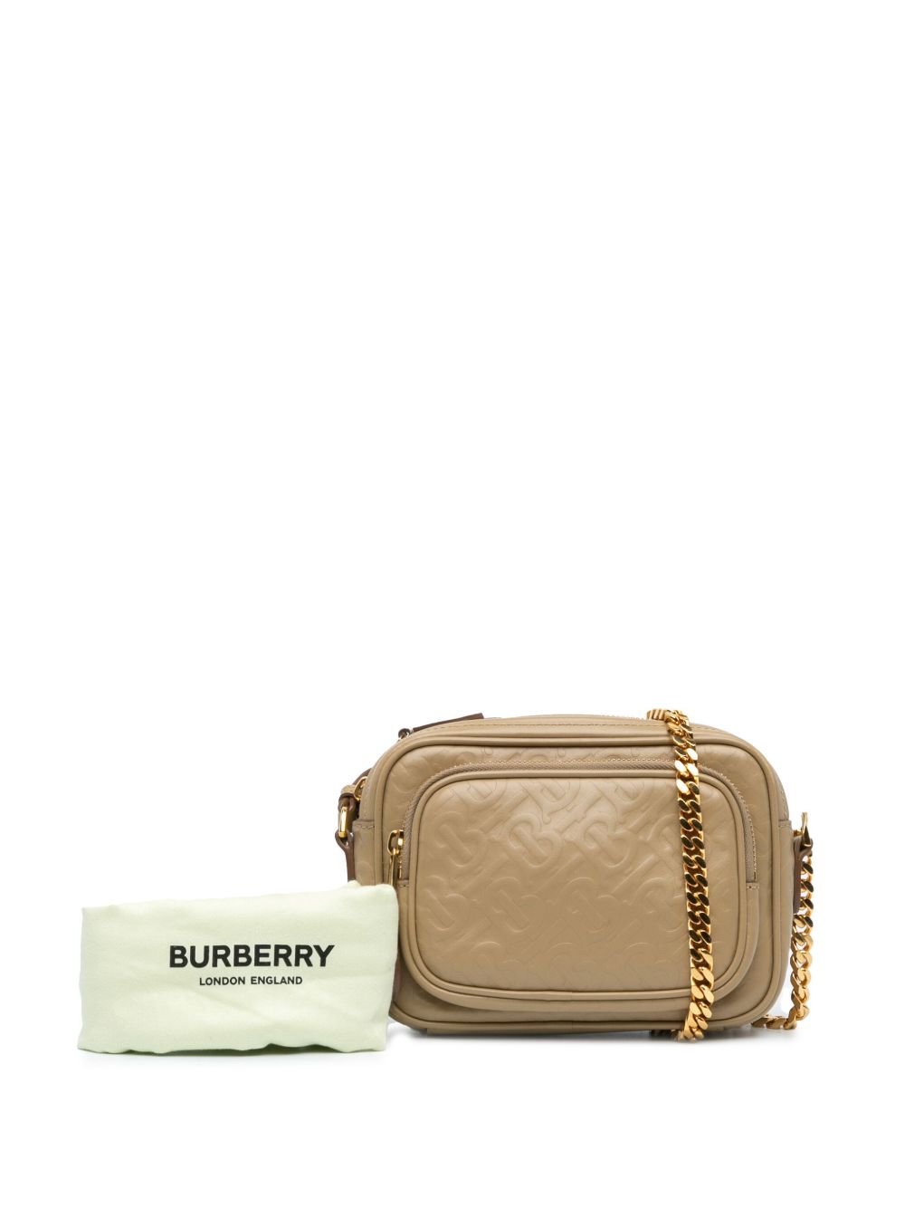 Affordable Burberry 2018-present Embossed Calfskin TB Monogram Camera Chain crossbody bag Women