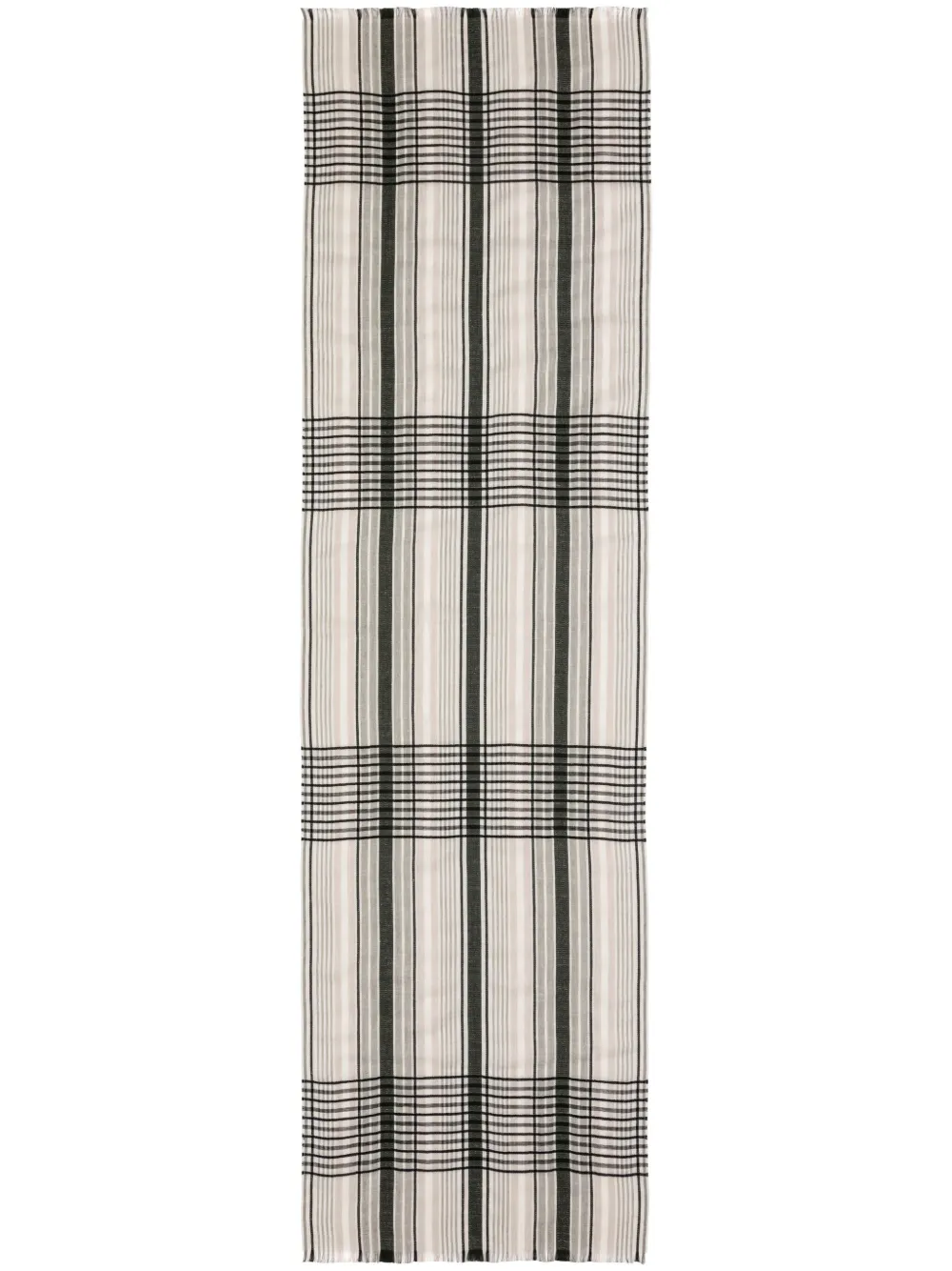 Johnstons Of Elgin Plaid Scarf In Neutrals