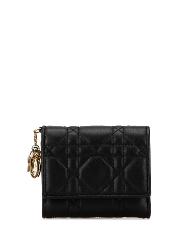 Christian Dior Pre-Owned 2022 Lambskin Cannage Lady Dior Lotus 