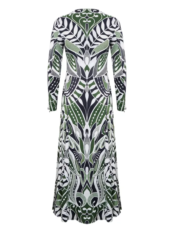 farm rio green lace dress Sangallo lace midi dress FARM RIO