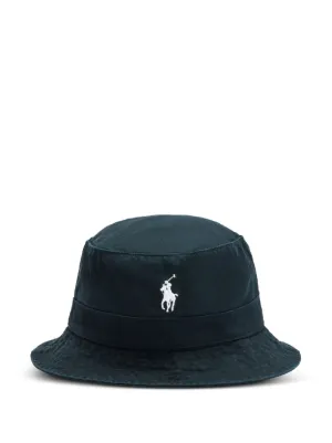 Visvim logo-embroidered Bucket Hat | Black | FARFETCH