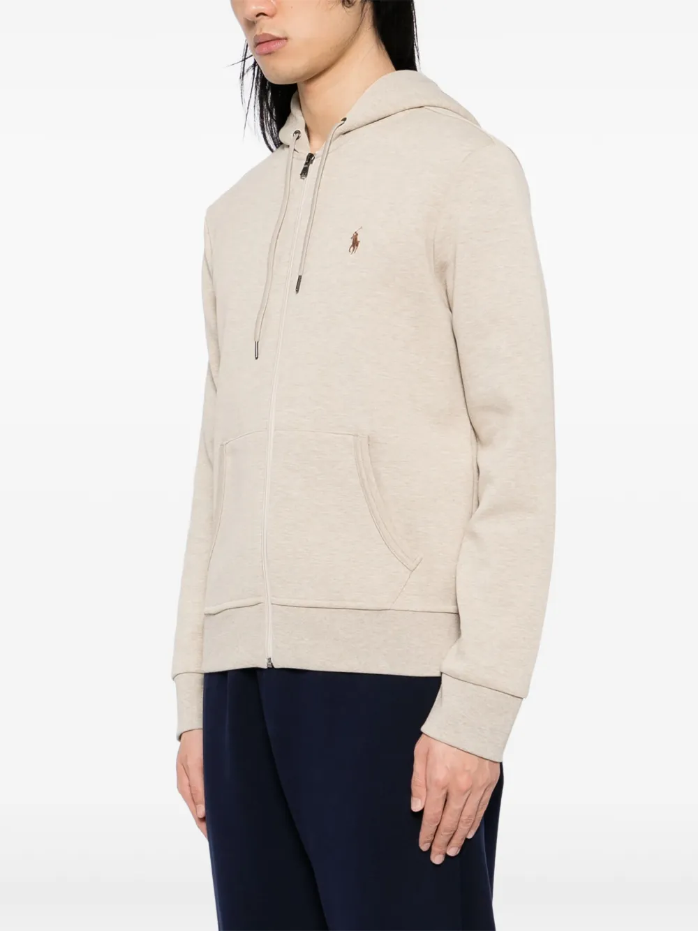 Polo Ralph Lauren Hoodie met geborduurd logo Beige