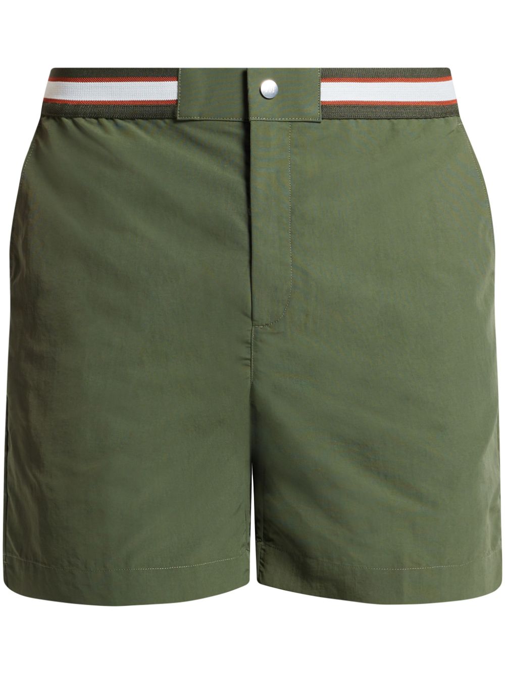 striped-waistband shorts