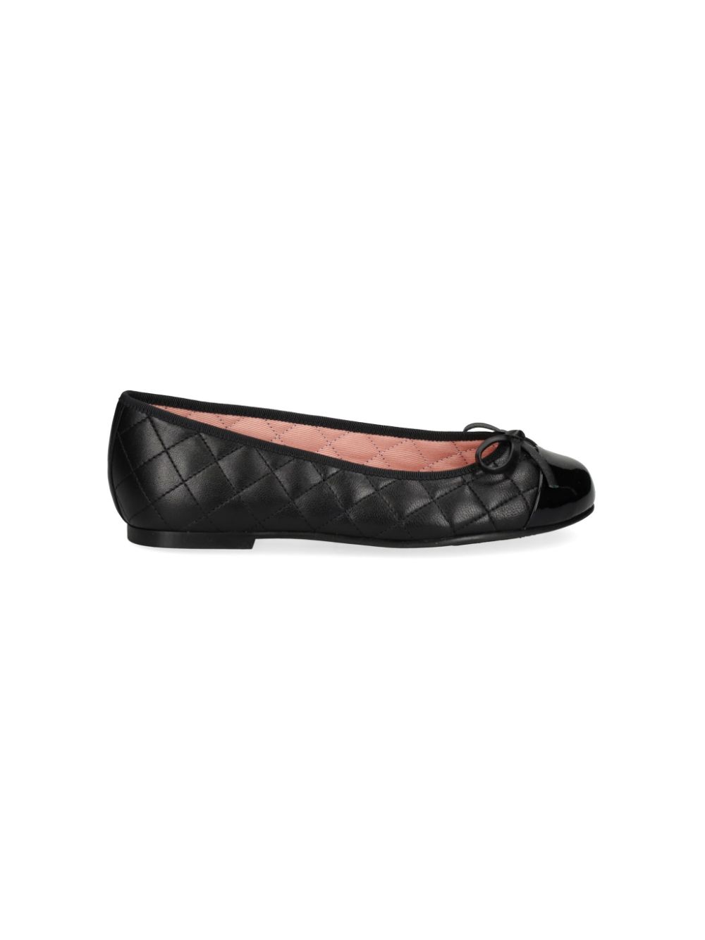 Pretty Ballerinas quilted ballerinas Zwart