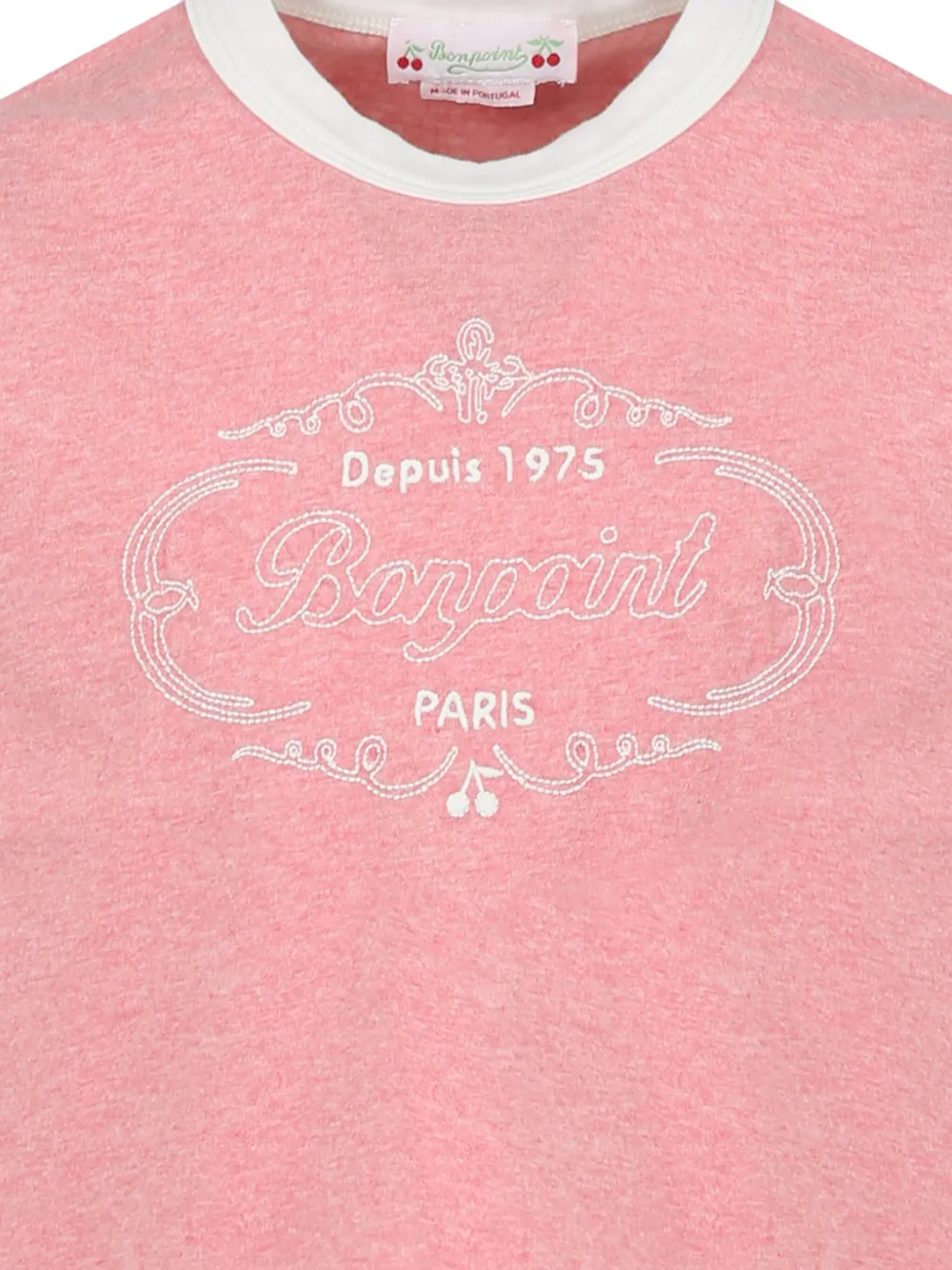 Bonpoint T-shirt met logoprint Roze