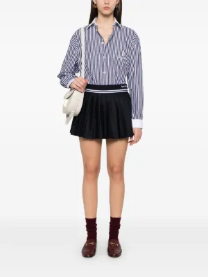 【関税込み】Sporty & Rich ブルー 'SRC' Anae ミニスカート Sporty & Rich SRC Anae スカート | ブルー | FARFETCH JP