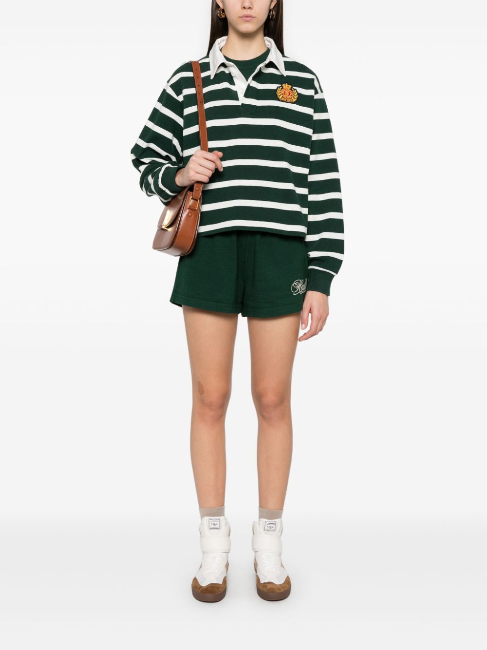 Sporty & Rich Shorts met print - Groen