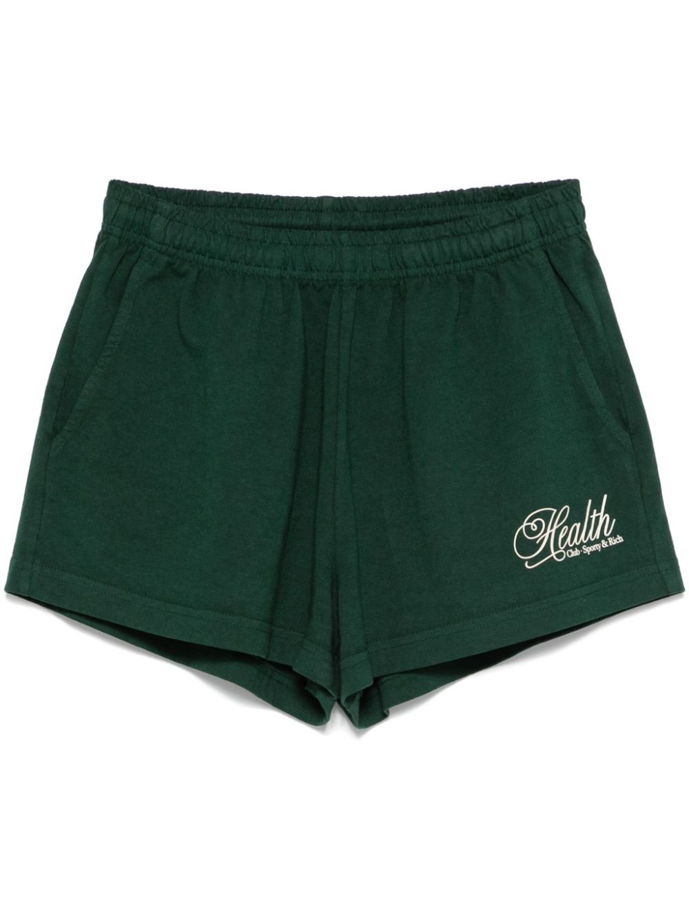 Sporty & Rich Shorts met print Groen