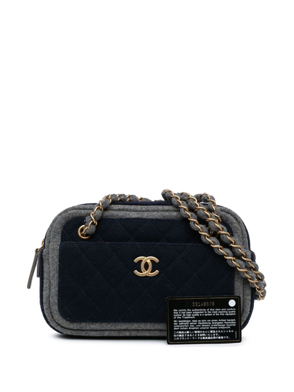 CHANEL 2018-2019 CC Wool shoulder bag Women