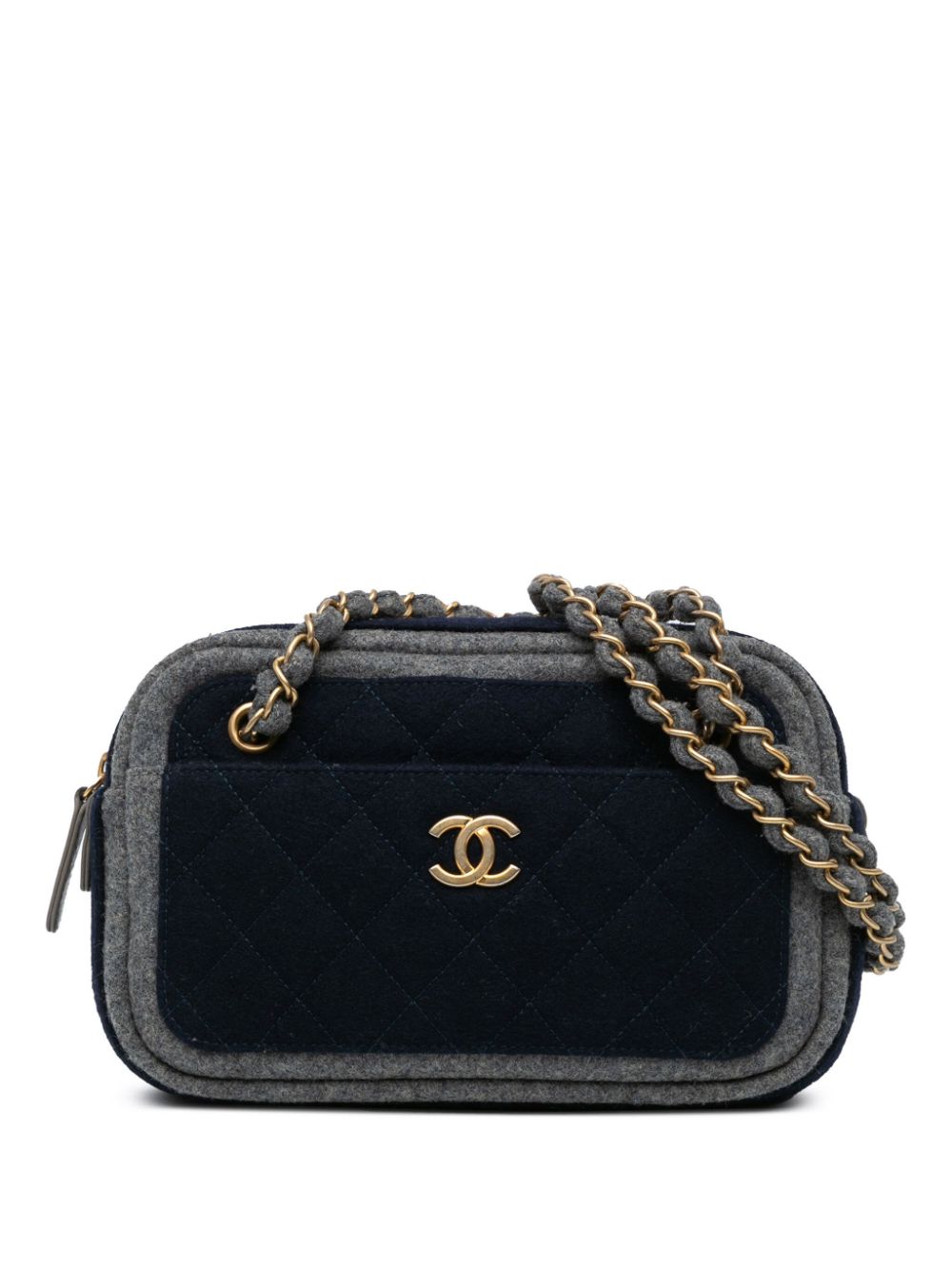 CHANEL 2018-2019 CC Wool shoulder bag Women