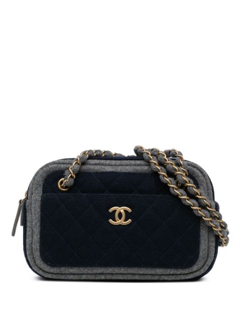 HOT SALE CHANEL 2018-2019 CC Wool shoulder bag Women