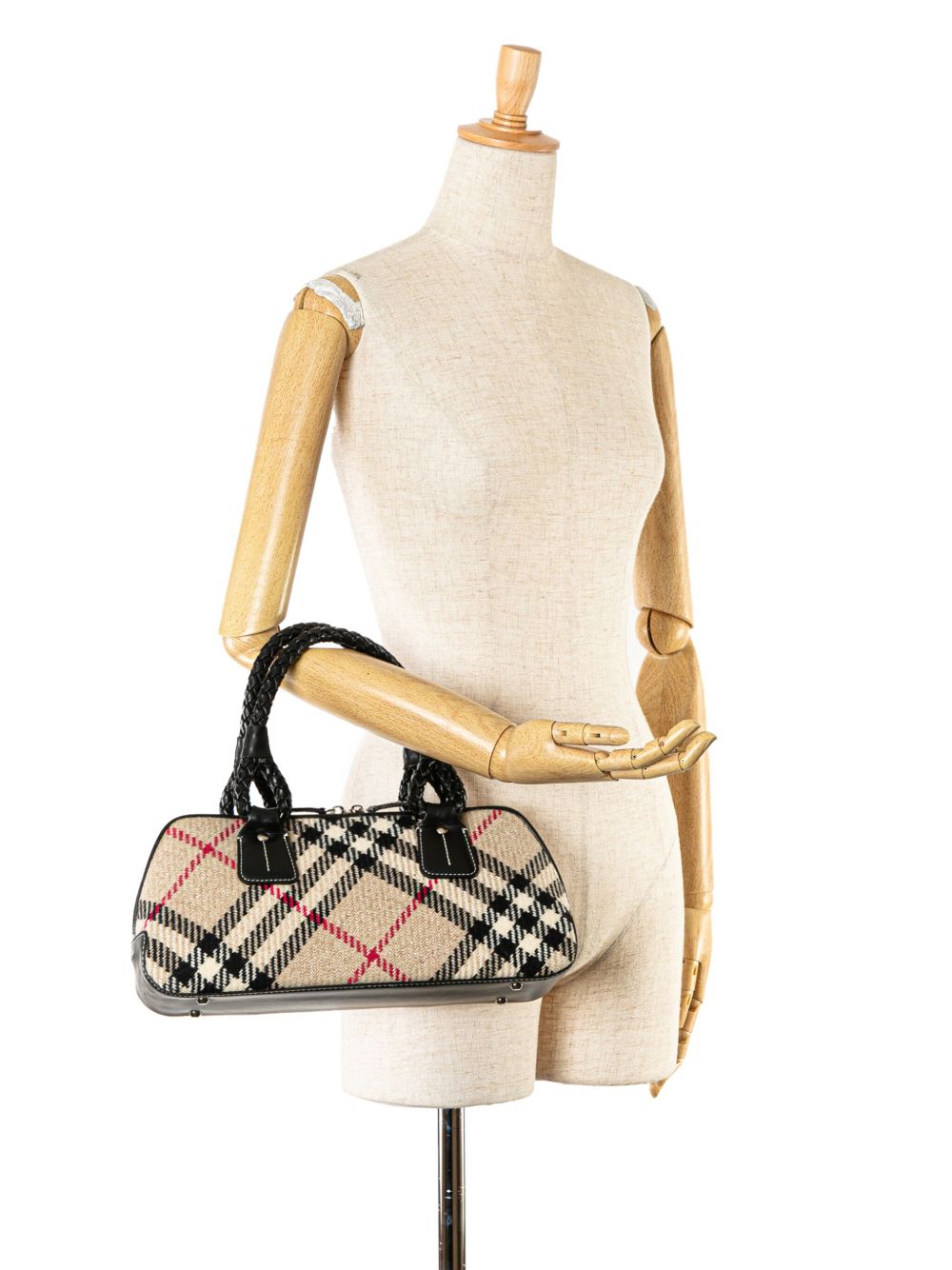 Affordable Burberry 2010-2017 Supernova Check Wool handbag Women