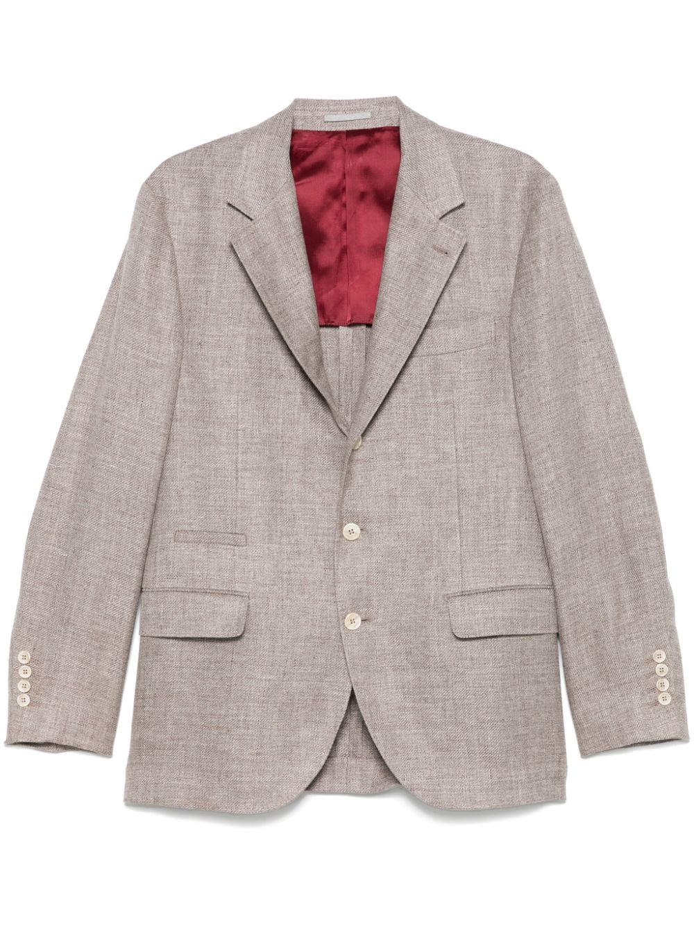 Brunello Cucinelli single-breasted blazer - Brown