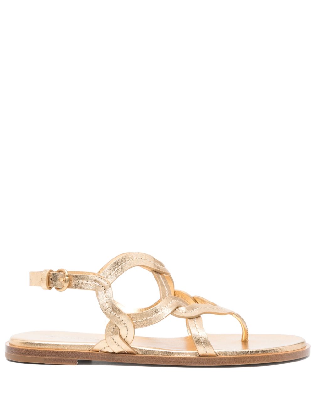 Gianvito Rossi leather sandals Gold