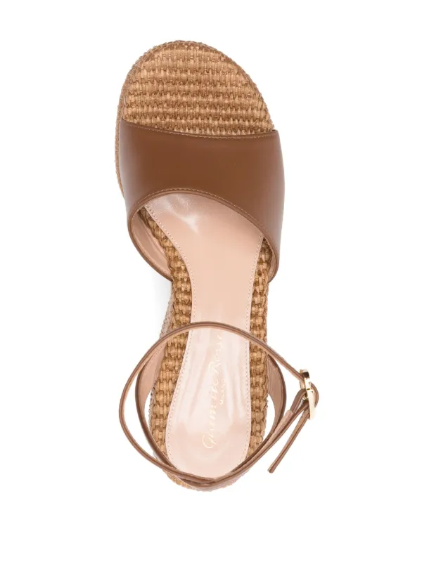 Gianvito Rossi レザー サンダル | ブラウン | FARFETCH JP