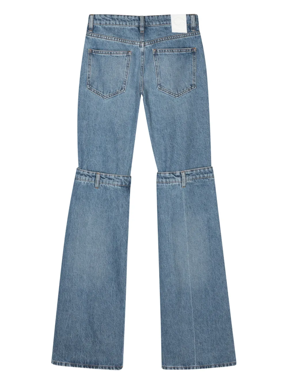 Coperni Open Knee jeans - Blauw