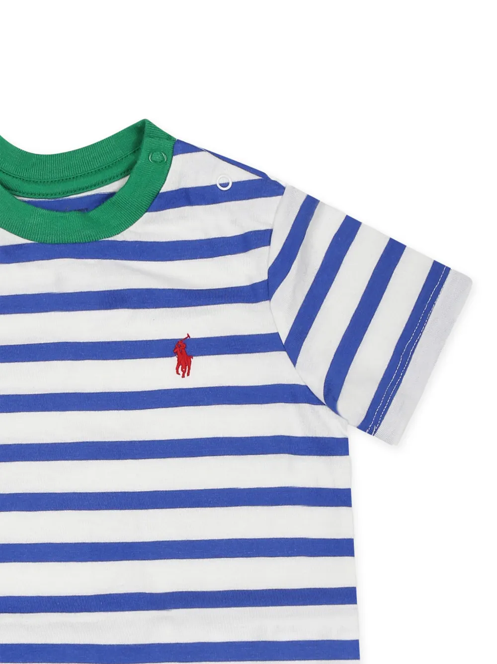 POLO RALPH LAUREN KIDS Gestreept T-shirt Wit